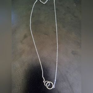 Infinity Circles Necklace 925 Sterling Sliver